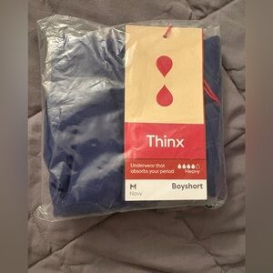 NWT Thinx Navy Heavy Absorption Boyshorts Underwear